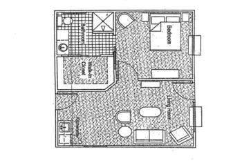 Floorplan of Meadow View Senior Living Community, Assisted Living, Clinton, TN 1
