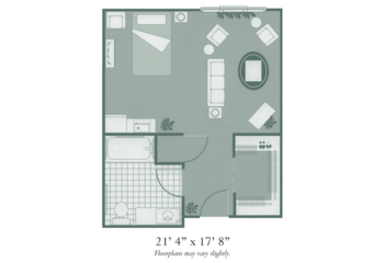 Floorplan of Morningside of Dalton, Assisted Living, Dalton, GA 2