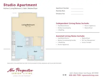 Floorplan of New Perspective Sun Prairie, Assisted Living, Memory Care, Sun Prairie, WI 1