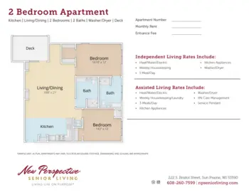 Floorplan of New Perspective Sun Prairie, Assisted Living, Memory Care, Sun Prairie, WI 3
