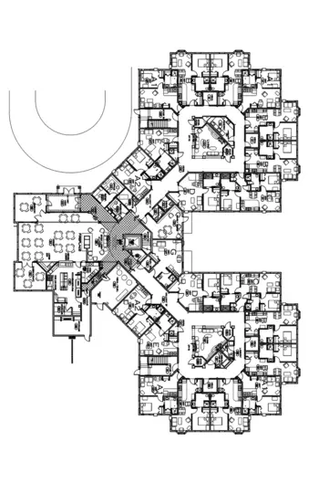 Floorplan of Oak Crest Senior Housing, Assisted Living, Roseau, MN 1