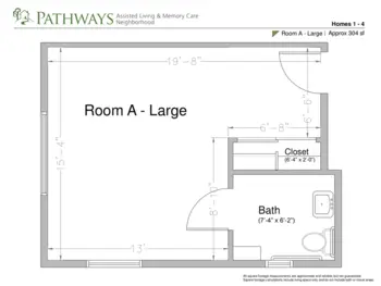 Floorplan of Park Senior Villas at La Canada, Assisted Living, Tucson, AZ 7
