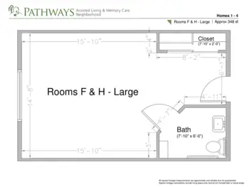 Floorplan of Park Senior Villas at La Canada, Assisted Living, Tucson, AZ 11