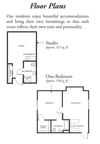 Floorplan of Peachtree Place, Assisted Living, West Haven, UT 1