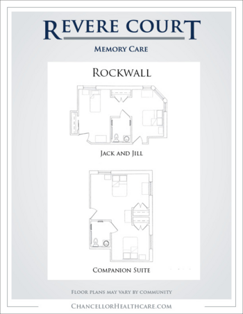 Floorplan of Revere Court of Rockwall, Assisted Living, Rockwall, TX 1