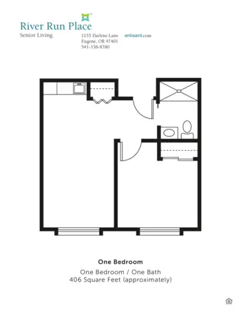 Floorplan of River Run Place, Assisted Living, Eugene, OR 2