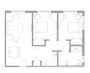 Floorplan of Shavano Park Senior Living, Assisted Living, Shavano Park, TX 2