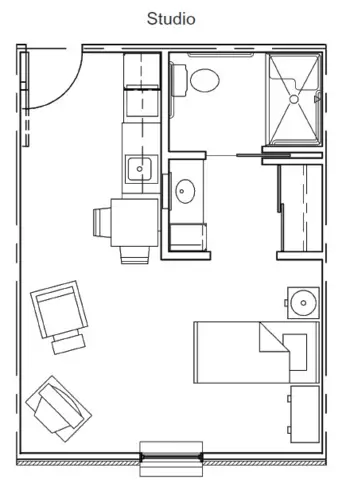 Floorplan of Sunnybrook of Mt. Pleasant, Assisted Living, Memory Care, Mt Pleasant, IA 5