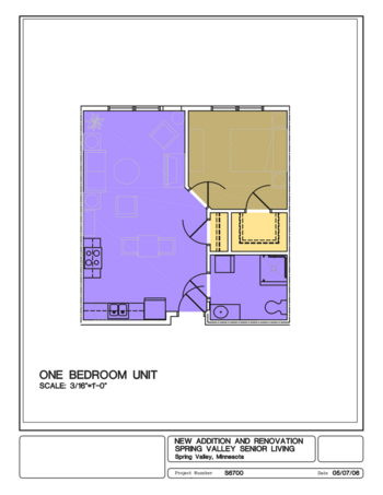 Floorplan of The Evergreens, Assisted Living, Spring Valley, MN 1