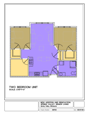 Floorplan of The Evergreens, Assisted Living, Spring Valley, MN 2