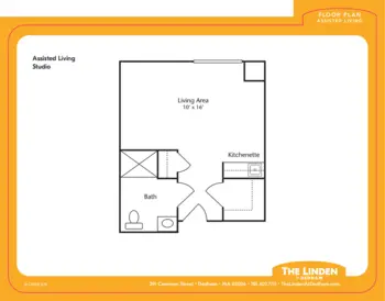 Floorplan of The Linden at Dedham, Assisted Living, Dedham, MA 6