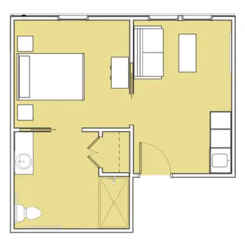 Floorplan of The Lodge at Bethany, Assisted Living, Statesboro, GA 1