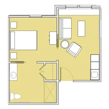 Floorplan of The Lodge at Bethany, Assisted Living, Statesboro, GA 2