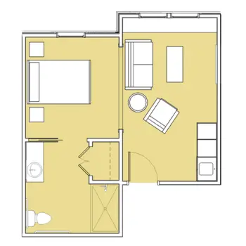 Floorplan of The Lodge at Bethany, Assisted Living, Statesboro, GA 3