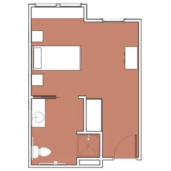 Floorplan of The Lodge at Bethany, Assisted Living, Statesboro, GA 6
