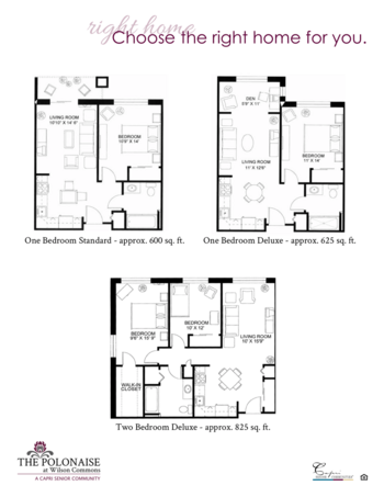 Floorplan of The Polonaise, Assisted Living, Milwaukee, WI 5