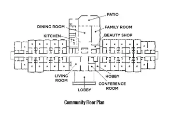 Floorplan of Williamsburg Landing, Assisted Living, Wilton Manors, FL 1
