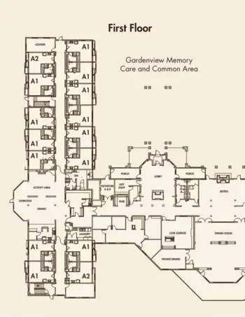 Floorplan of York Gardens, Assisted Living, Memory Care, Edina, MN 3