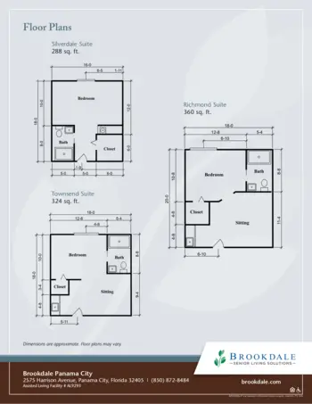 Floorplan of Brookdale Panama City, Assisted Living, Panama City, FL 1