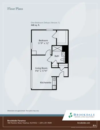 Floorplan of Brookdale Paramus, Assisted Living, Paramus, NJ 5
