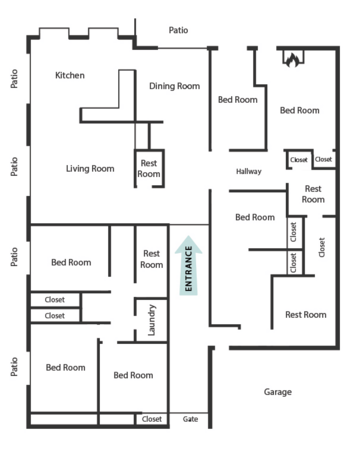 Floorplan of Casa Del Sol, Assisted Living, Anaheim, CA 1
