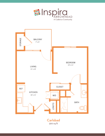 Floorplan of Inspira Arrowhead, Assisted Living, Glendale, AZ 1