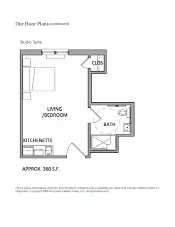 Floorplan of Magnolia Assisted Living, Assisted Living, Gonzales, LA 3