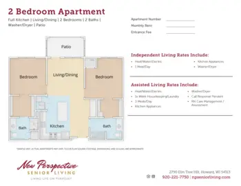 Floorplan of New Perspective Howard, Assisted Living, Howard, WI 3