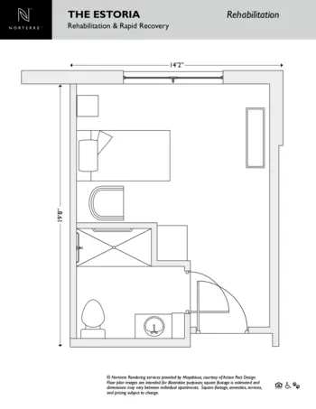 Floorplan of Norterre, Assisted Living, Memory Care, Liberty, MO 10