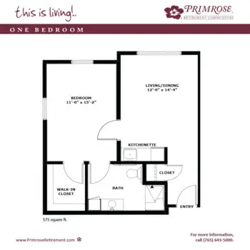 Floorplan of Primrose Memory Care of Anderson, Assisted Living, Memory Care, Anderson, IN 1