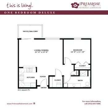 Floorplan of Primrose Memory Care of Anderson, Assisted Living, Memory Care, Anderson, IN 3