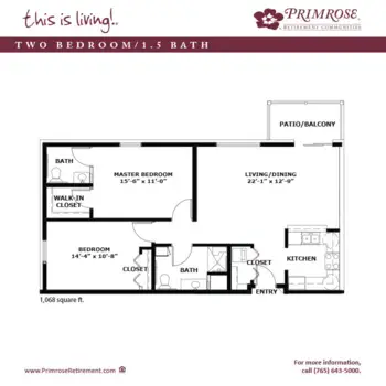 Floorplan of Primrose Memory Care of Anderson, Assisted Living, Memory Care, Anderson, IN 5