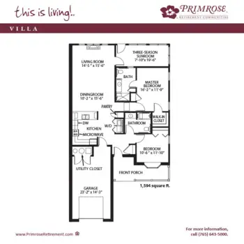 Floorplan of Primrose Memory Care of Anderson, Assisted Living, Memory Care, Anderson, IN 7