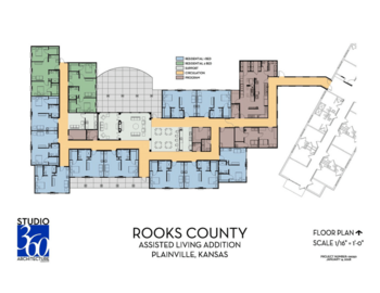 Floorplan of Redbud Village, Assisted Living, Plainville, KS 1