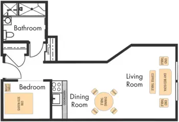Floorplan of Sterling Court, Assisted Living, San Mateo, CA 1