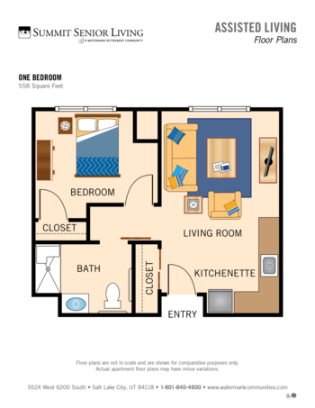 Floorplan of Summit Senior Living, Assisted Living, Kearns, UT 2