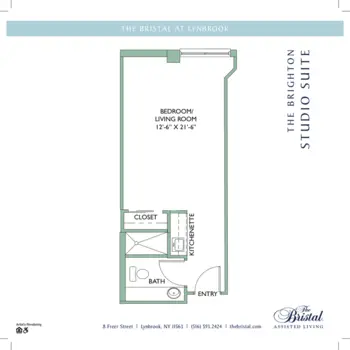 Floorplan of The Bristal at Lynbrook, Assisted Living, Lynbrook, NY 7