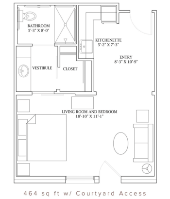 Floorplan of The Oaks at Liberty Grove, Assisted Living, Rowlett, TX 4