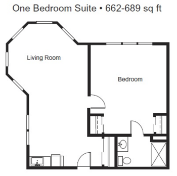 Floorplan of Vineyard Heights, Assisted Living, McMinnville, OR 2