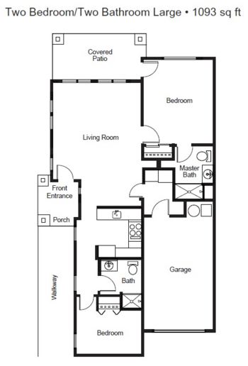 Floorplan of Vineyard Heights, Assisted Living, McMinnville, OR 3