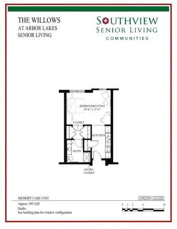 Floorplan of Willows of Arbor Lakes, Assisted Living, Memory Care, Maple Grove, MN 6