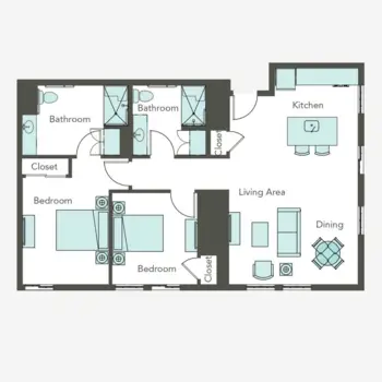 Floorplan of Aegis Living at Ravenna, Assisted Living, Seattle, WA 2