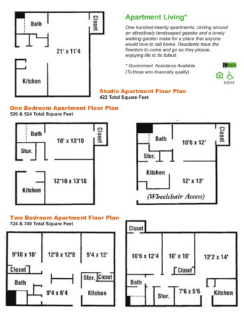 Floorplan of Aldersgate Retirement Community, Assisted Living, Meridian, MS 3
