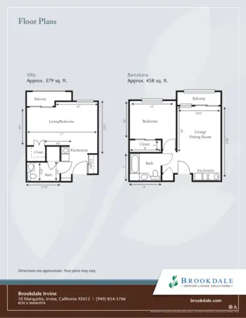 Floorplan of Brookdale Irvine, Assisted Living, Irvine, CA 1