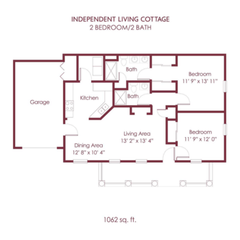 Floorplan of Cherry Blossom Senior Living, Assisted Living, Columbus, OH 1