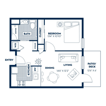 Floorplan of Heritage Estates, Assisted Living, Livermore, CA 6