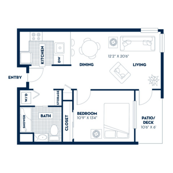 Floorplan of Heritage Estates, Assisted Living, Livermore, CA 8