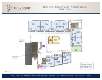 Floorplan of Holy Spirit, Assisted Living, Memory Care, Sioux City, IA 1