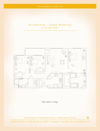 Floorplan of MacKenzie Place - Colorado Springs, Assisted Living, Colorado Springs, CO 1