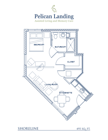 Floorplan of Pelican Landing Assisted Living and Memory Care, Assisted Living, Memory Care, Sebastian, FL 4